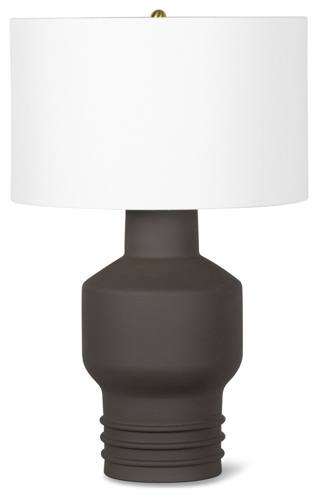 Regina Andrew Lewis Ceramic Table Lamp, Black, Black