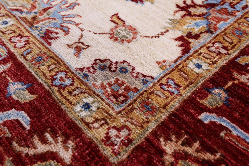 5' 6" X 7' 10" Persian Tabriz Handmade Wool Rug - Q12916
