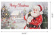 24"L Lighted Wooden Santa Wall Decor