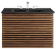 Render 30" Wall-Mount Bathroom Vanity - Walnut Black