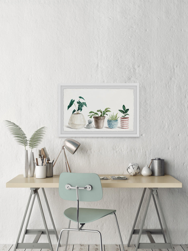 "Heart-Shaped Leaves" Framed Painting Print