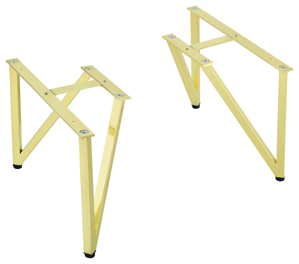 Annecy Vanity Legs, Set of 2, Brushed Gold