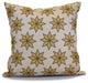 Decorative Holiday Pillow Geometric Print, Gold, 18"x18"