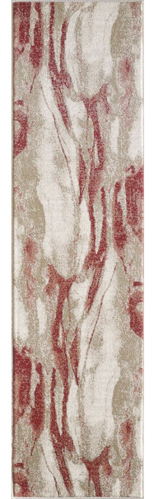KAS Avalon 5619 Ivory/Brown Wonder Area Rug, 2' x 7'7" Runner