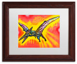 Dean Russo 'Pterodactyl' Matted Framed Art, Wood Frame, White Mat, 14x11