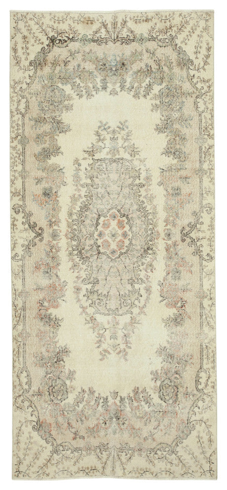 Rug N Carpet - Handmade Turkish 3' 9" x 8' 5" Low Pile  Small Area Rug