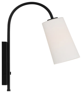 Alexa 1 Light Matte Black Wall Mount