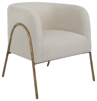 Uttermost Jacobsen Off White Shearling Accent Chair