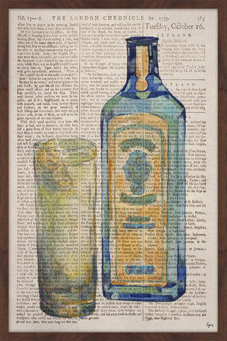 "Bombay Sapphire Time" Framed Painting Print, 20"x30"