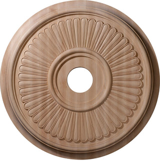 24"OD x 2 1/4"P Carved Berkshire Ceiling Medallion, Cherry