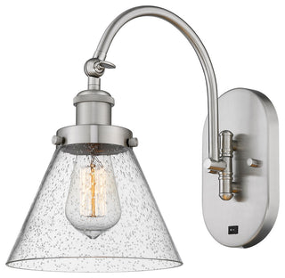 Cone Sconce, Brushed Satin Nickel, Seedy, Seedy