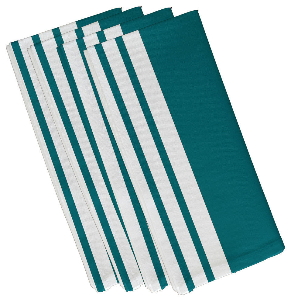 Stripe Print Napkin, Lakeblue, Set of 4