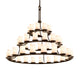 DAKOTA 45-Light 3-Tier Ring Chandelier
