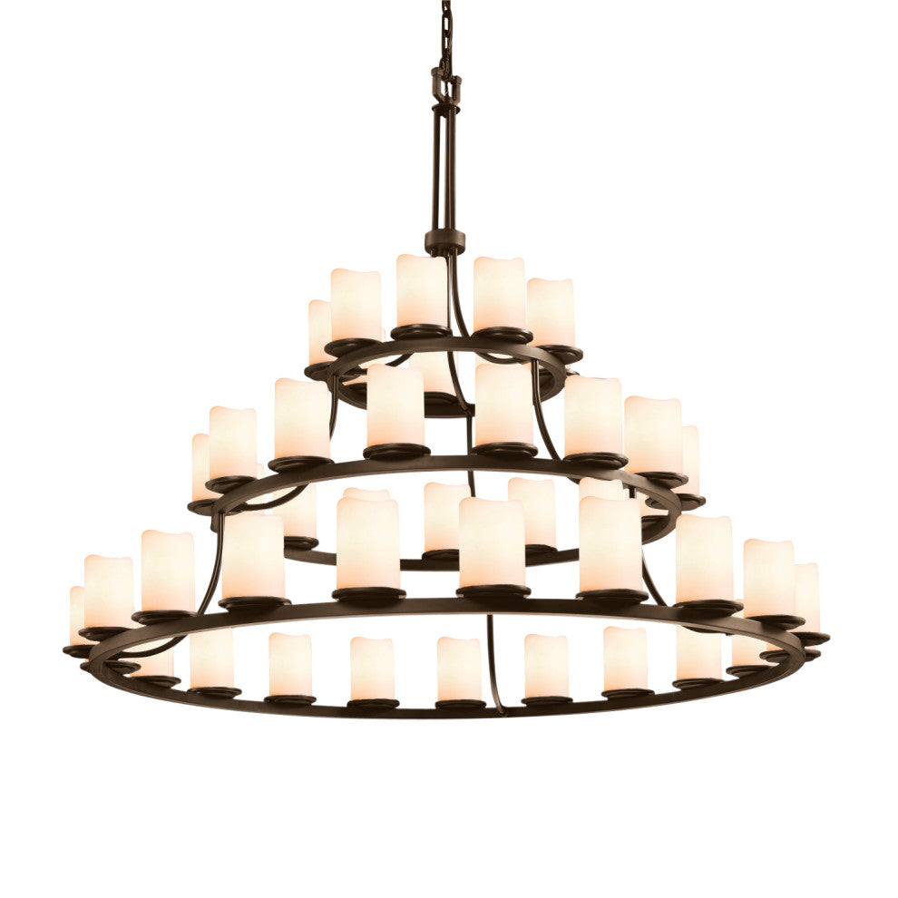 DAKOTA 45-Light 3-Tier Ring Chandelier