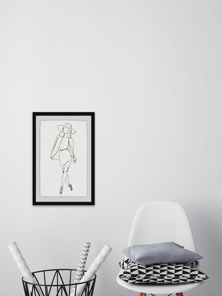 "Classy Panama" Framed Painting Print, 30"x45"