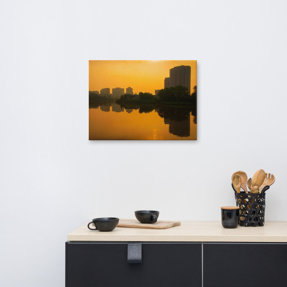 Wilmington at Sunrise Landscape Photography Canvas Wall Art Print, 18" X 24"