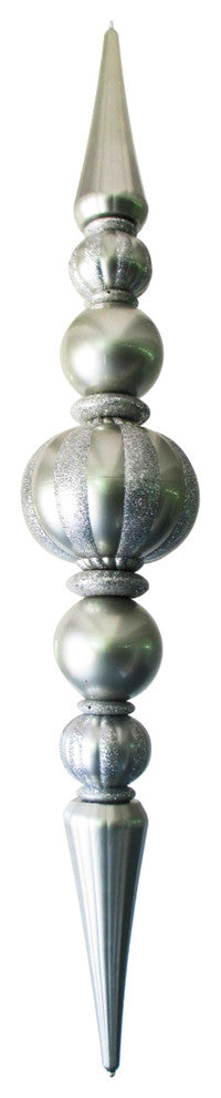 Giant Shatterproof Silver Finial