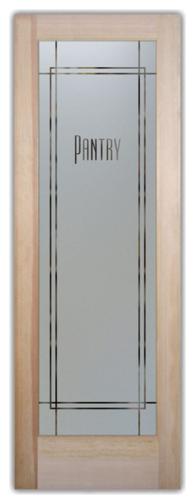 Pantry Door - Ultra Pantry - Primed - 24" x 96" - Knob on Left - Push Open