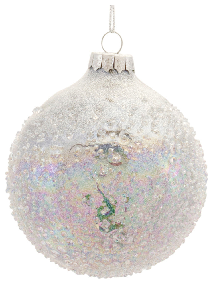 Irredescent Glass Ball Ornament, 12-Piece Set