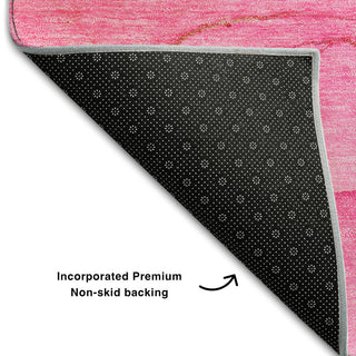 Premium Machine Washable Mayfield AMF507 Pink 3' x 5' Rug