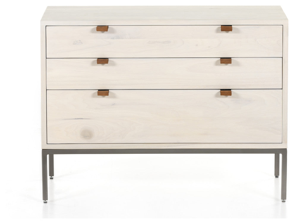 Trey Large Nightstand-Dove Poplar