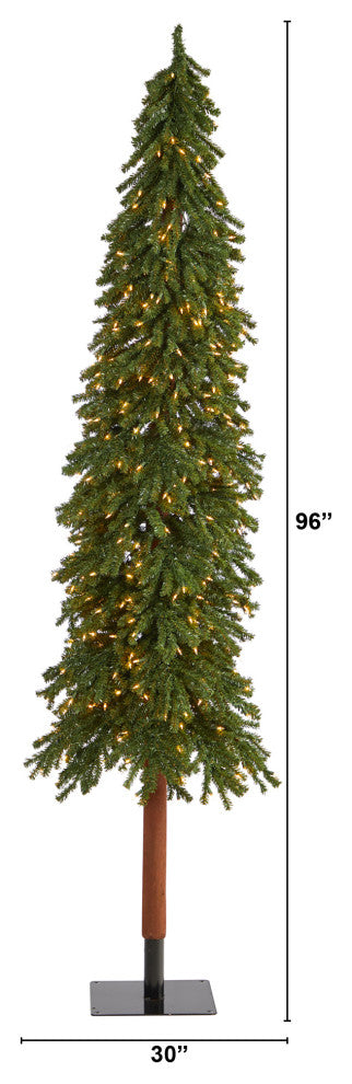 Nearly Natural 8ï¿½ Grand Alpine Artificial Christmas Tree with 500 Clear Lights