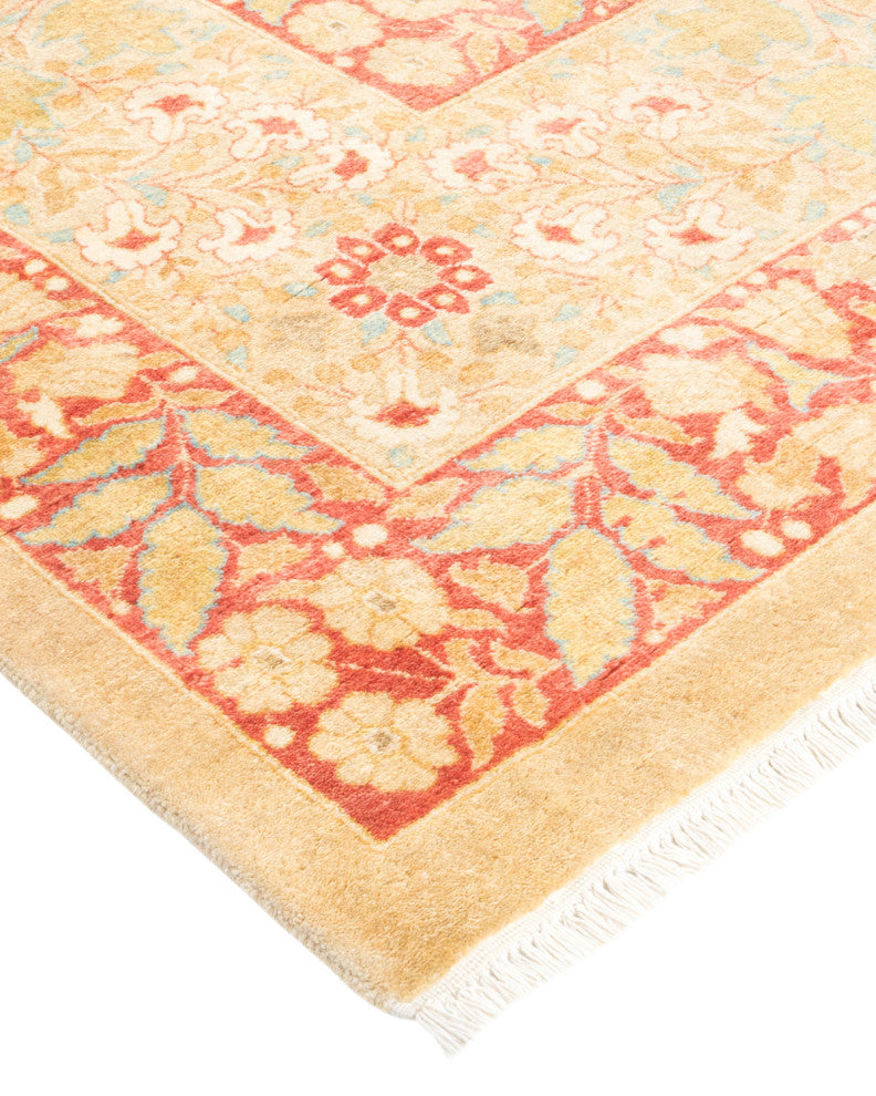 Mogul, One-of-a-Kind Hand-Knotted Area Rug Yellow, 12'2"x17'6"