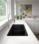 Blanco 442525 Precis 33"x18" Granite Double Bowl Kitchen Sink, Anthracite
