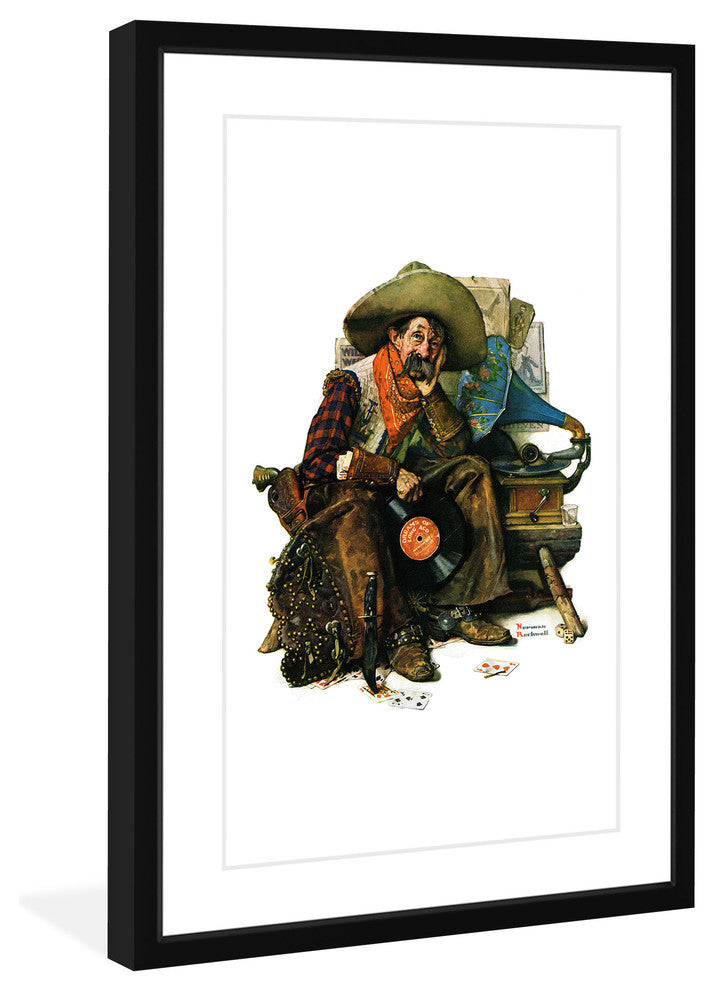 "Dreams of Long Ago" Framed Art Print by Norman Rockwell