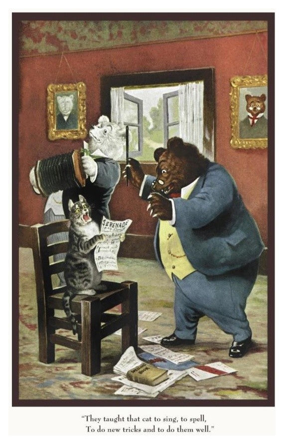 "Teddy Roosevelt's Bears: That Cat" Digital Paper Print by R.K. Culver, 14"x20"