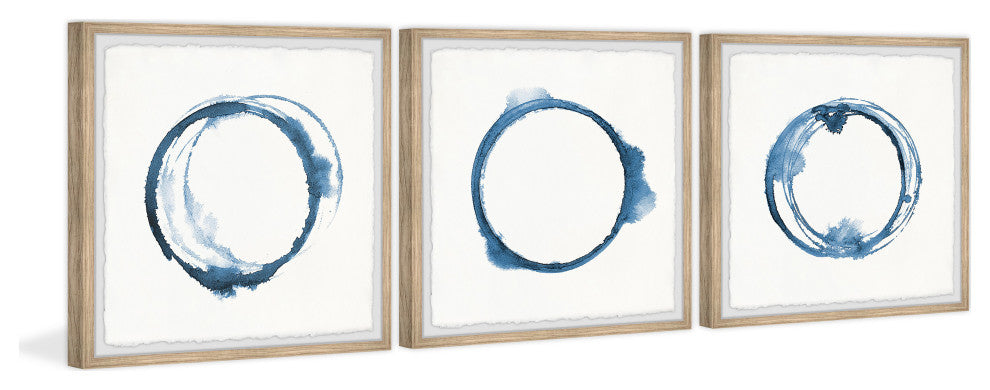 Uneven Edges Triptych, Set of 3, 32x32 Panels