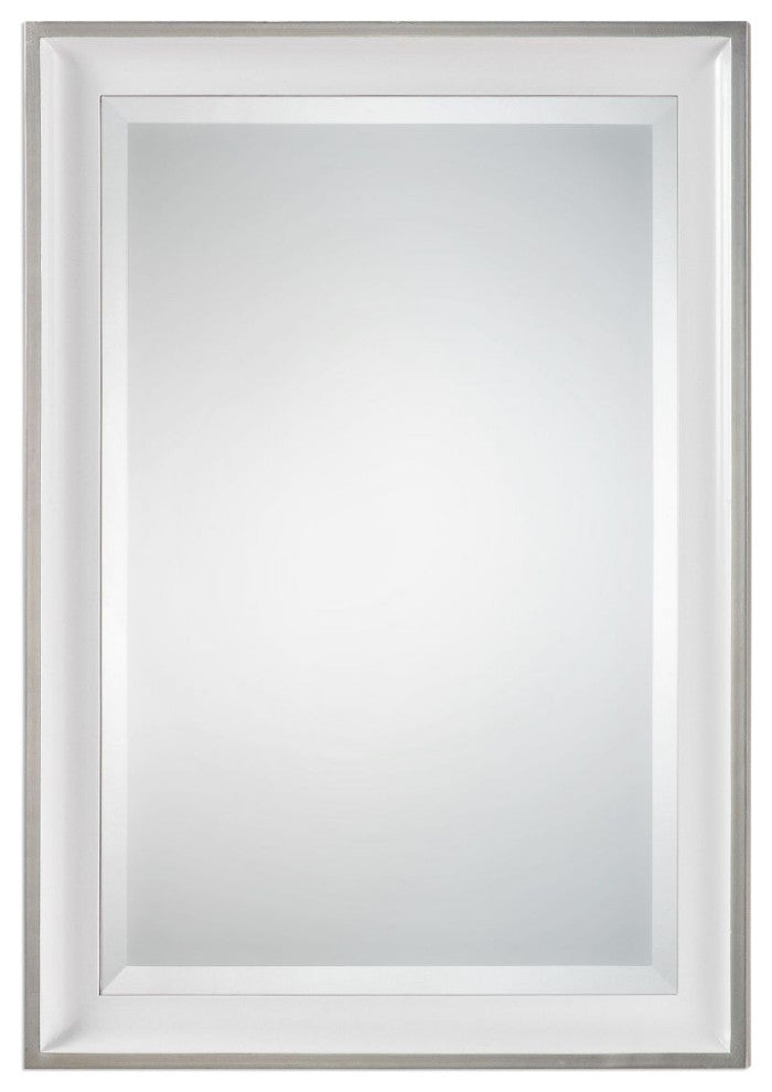Uttermost Lahvahn White Silver Mirror
