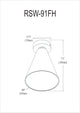 9" Flush Mount Ceiling Light Roswell Integrated LED, Satin Chrome