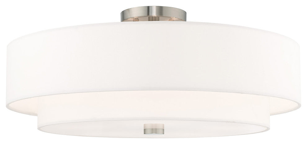 Livex Lighting Brushed Nickel 5-Light Ceiling Mount