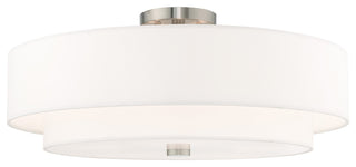 Livex Lighting Brushed Nickel 5-Light Ceiling Mount