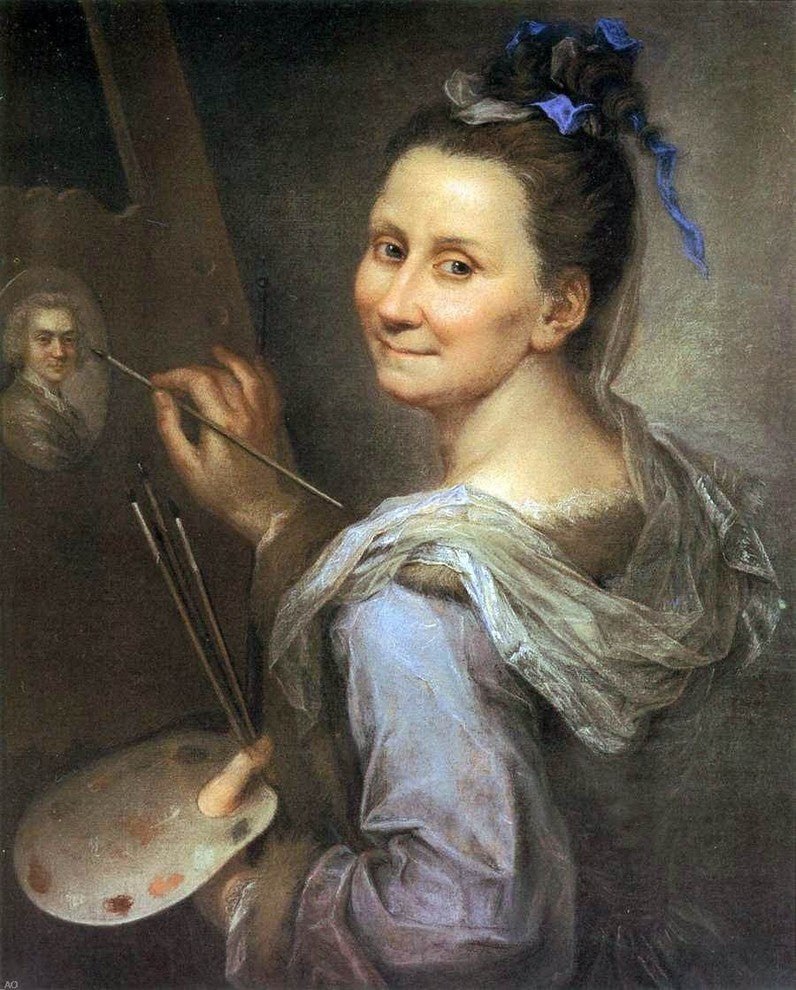 Giovanna Fratellini Self-Portrait Gallery Wrap Canvas, 20"x25"