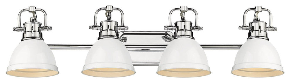 Golden Duncan 4-Light Bathroom Vanity Light in Chrome