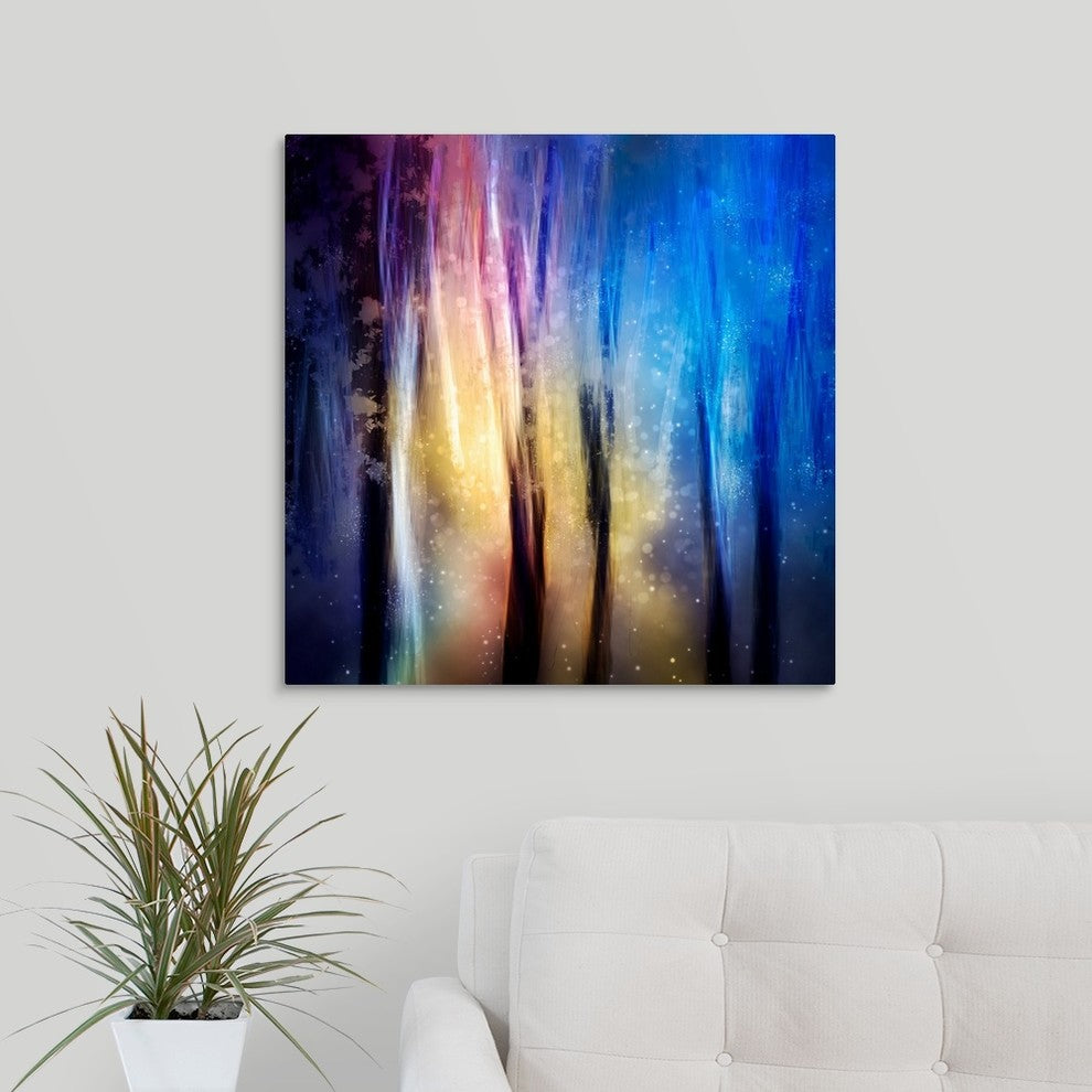 "Enchanted Night" Wrapped Canvas Art Print, 24"x24"x1.5"