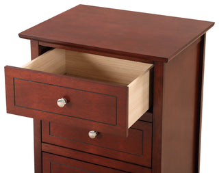 Drake 3-Drawer Nightstand, Cherry