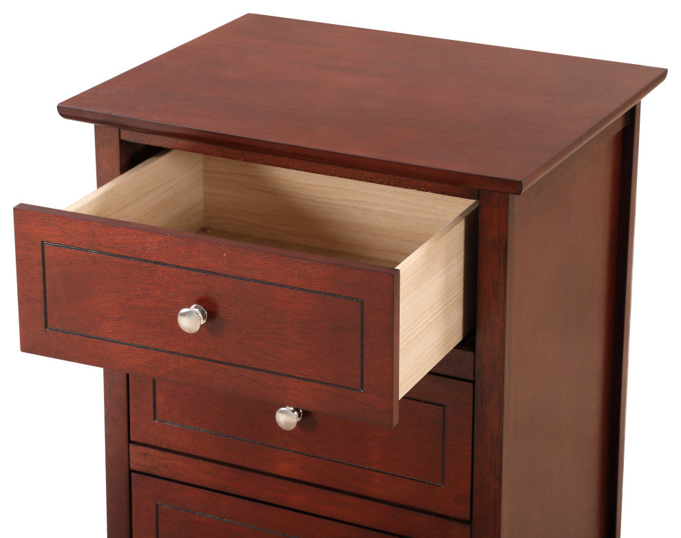 Drake 3-Drawer Nightstand, Cherry