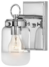 Hinkley Penley Small Single Light Vanity, Polished Nickel
