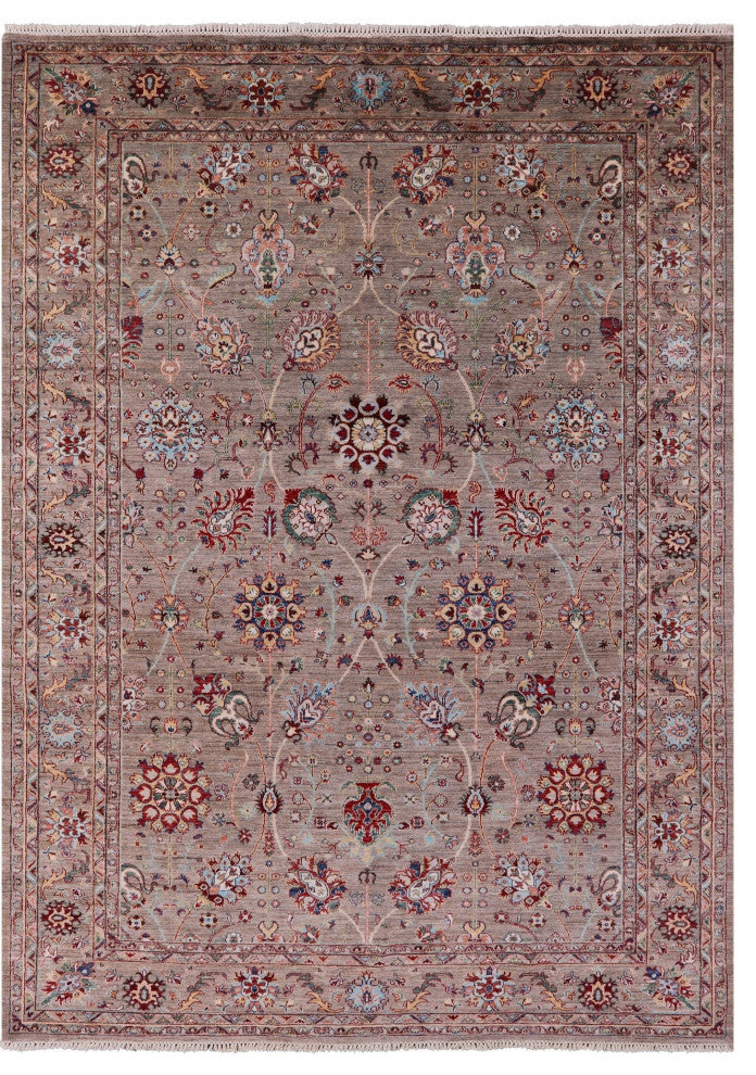 Persian Tabriz Handmade Wool Rug 8' 2" X 11' 6" Q10112