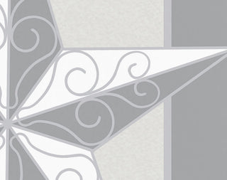 Night Star, Geometric Print Kitchen Towel, Gray , 18 x 30"