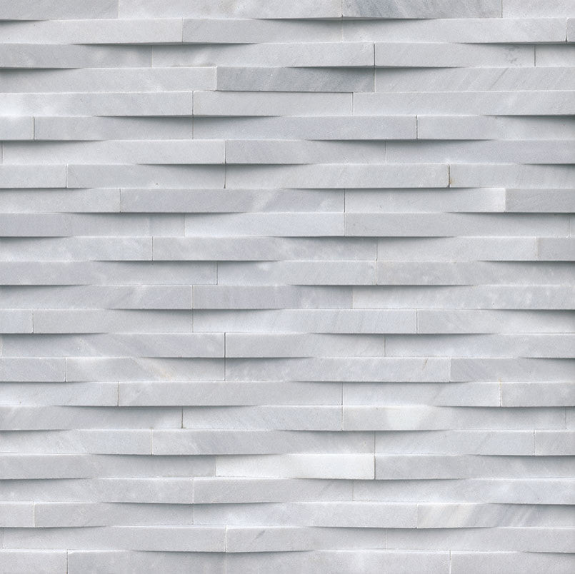 Cosmic Gray 3D Wave 6X12X6 Honed Corner Ledger Panel, 15 Sft