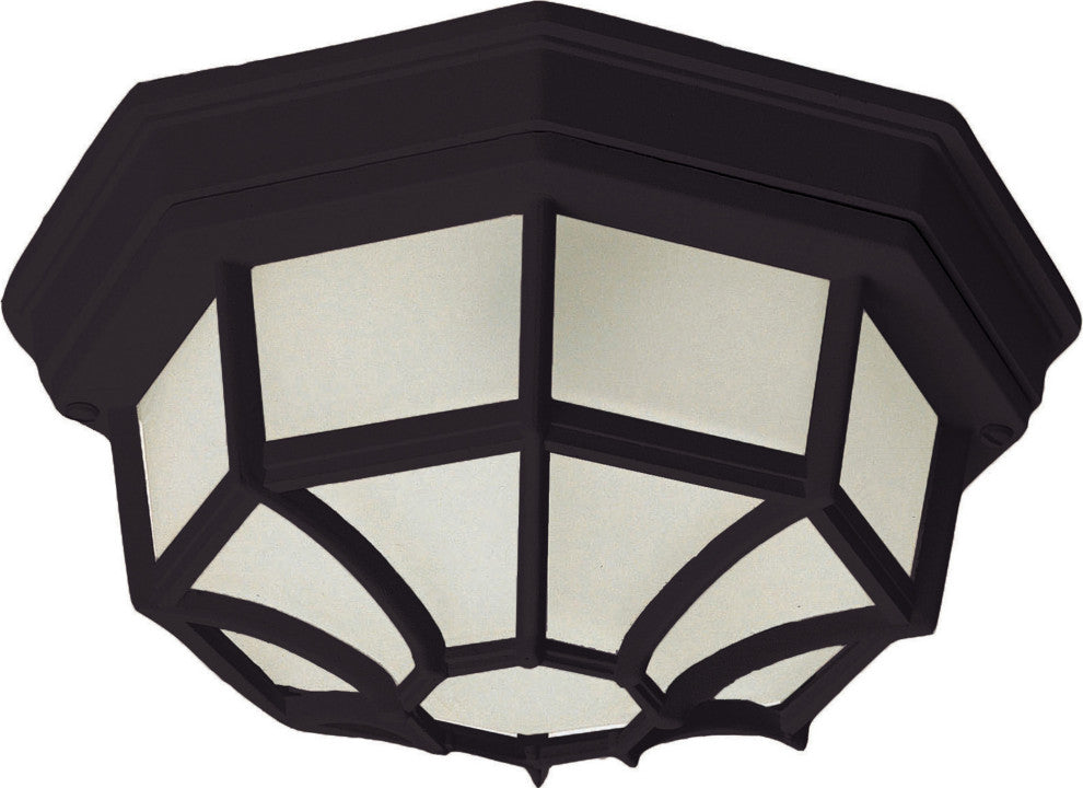 Maxim 1020 Crown Hill 10" 2 Light Outdoor Ceiling Light - Black