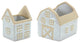 Porcelain House Planter, 2-Piece Set