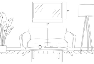 Ellis Framed Wall Mirror, Satin Nickel, 20"x36"