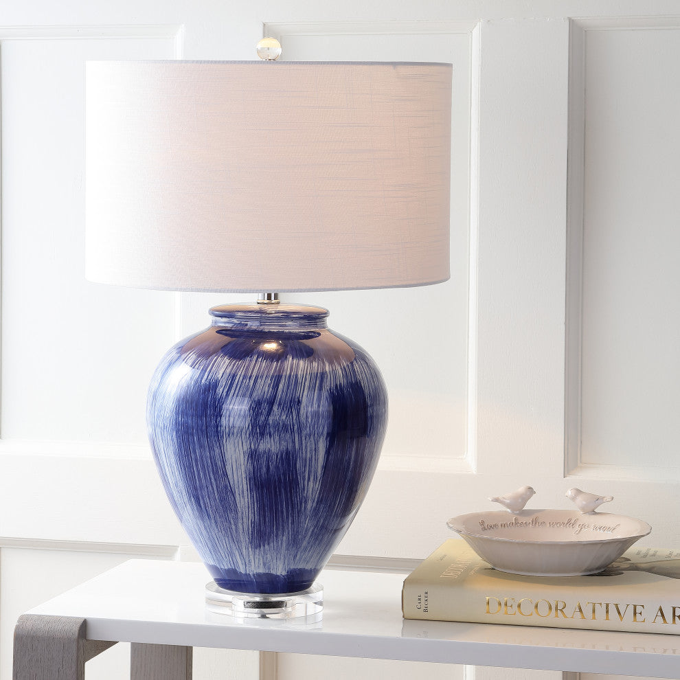Wayland 26" Ceramic Table Lamp, Seaside Blue