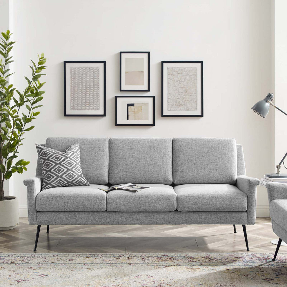 Chesapeake Fabric Sofa-Black Light Gray