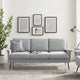 Chesapeake Fabric Sofa-Black Light Gray